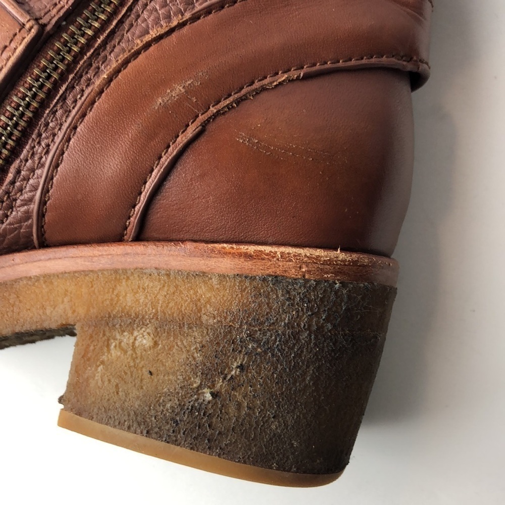 Coach Preston Brown Leather Ankle Boots 6.5 - Picture 12 of 16